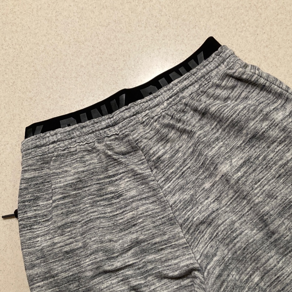 PINK Victoria's Secret Gray Joggers with Star Design Bling Women Size S - Picture 14 of 14